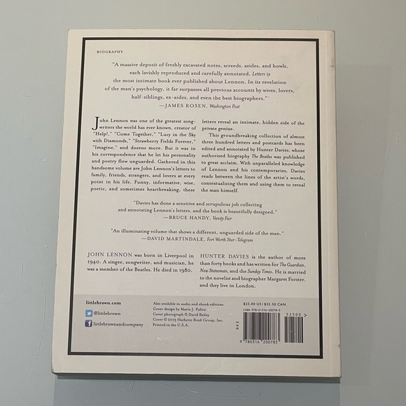 *NEW* The John Lennon Letters Edited and with an Introduction by Hunter Davies - Picture 3 of 8